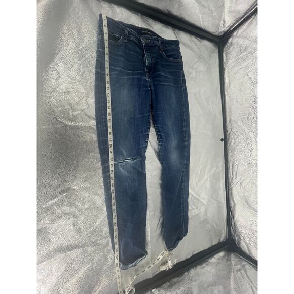 Lucky Brand Dark Wash Blue Distressed Denim Skinny Jeans Women's Size 6/28 - Picture 10 of 10